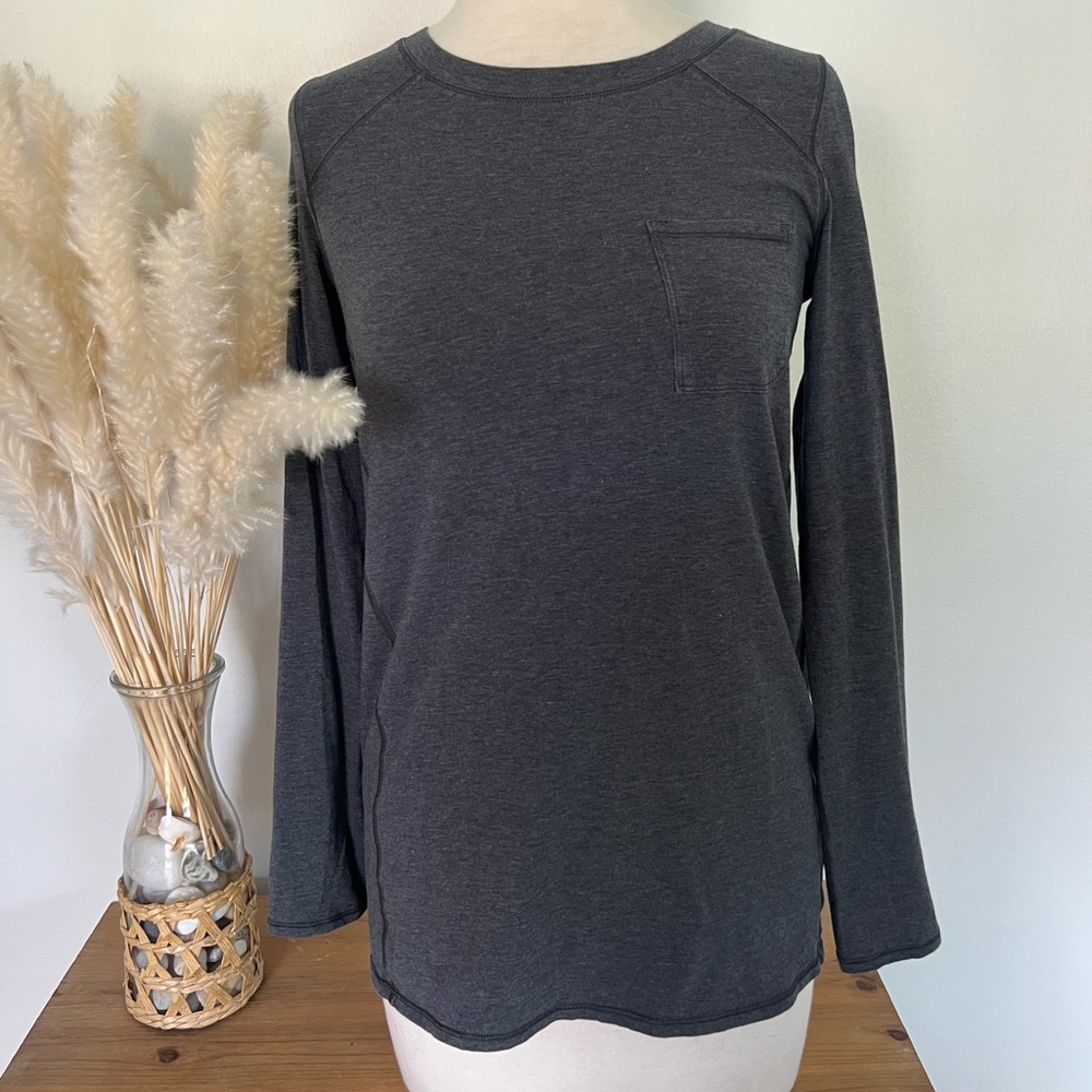 Lululemon Charcoal Long Sleeve Top